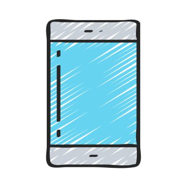 akıllı telefon simgesi, vektör illüstrasyonu basit tasarım