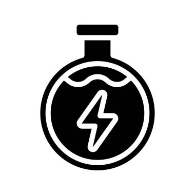 Bilimsel Enerji Ağ ikonu vektör çizimi