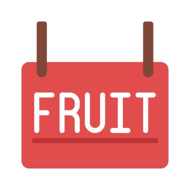 Meyve Koridoru düz simgesi, vektör illüstrasyonu 