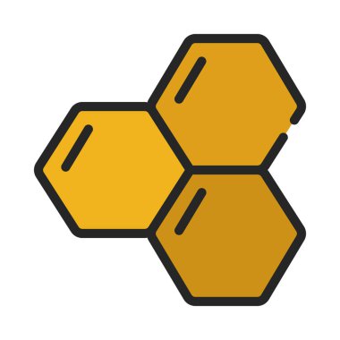 Bal Tarağı web simgesi vektör illüstrasyonu