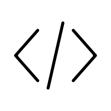 Kodlama Okları web simgesi vektör çizimi