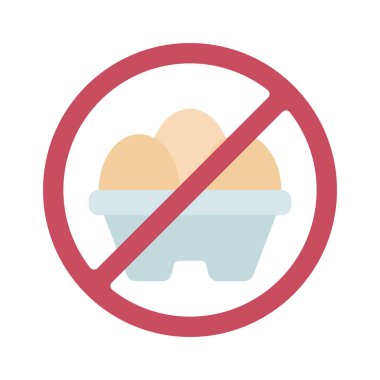 Yumurta Web simgesi vektör illüstrasyonu yok