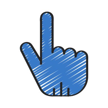 El İşaretleyici simgesi, vektör illüstrasyonu basit tasarım