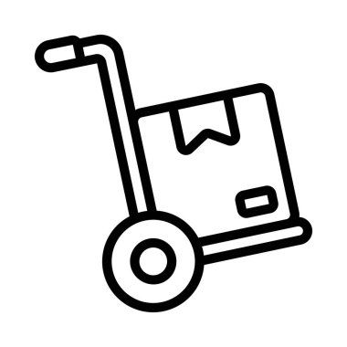 Teslimat kutusu vektör simgesi 