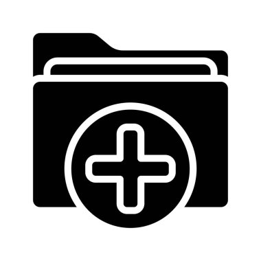 Sağlık Dizini simgesi, vektör illüstrasyonu 