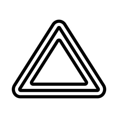 Uyarı Üçgeni, vektör çizimi basit tasarım