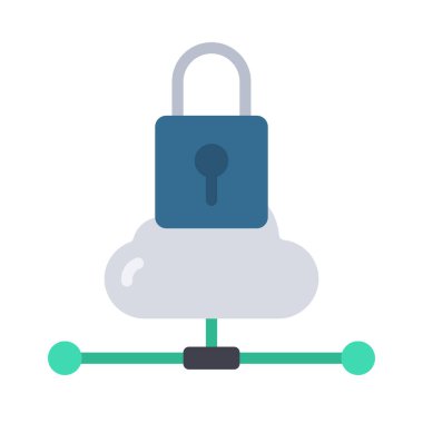 bulut ağ simge vektör çizim 