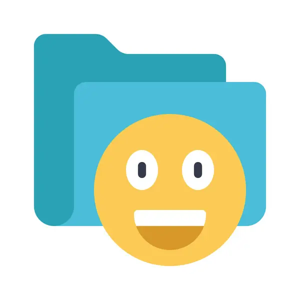 Desain Gambar Vektor Emoji Bahagia - Stok Vektor