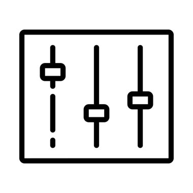 Seçenekler düz simge, vektör çizimi 