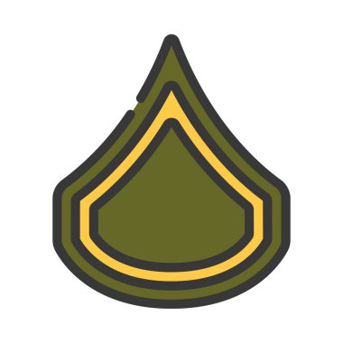 Er Birinci Sınıf daire simgesi, vektör illüstrasyonu 