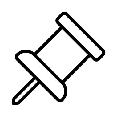 Konsept ve grafik tasarım için Pin Tack vektör simgesi.