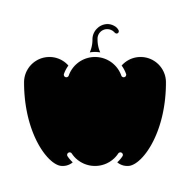 Bell Pepper Sebze ikon vektör çizimi 