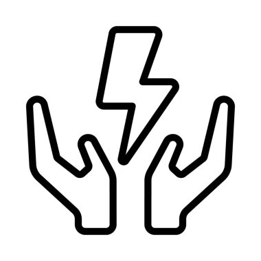 Elektrik düz simgesini, vektör illüstrasyonunu kaydet 