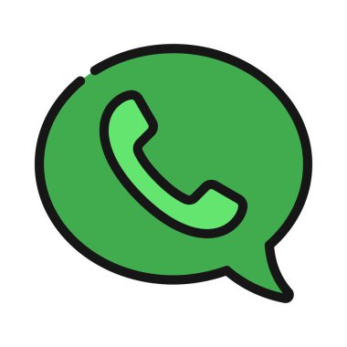 Telefon İleti Web simgesi vektör çizimi