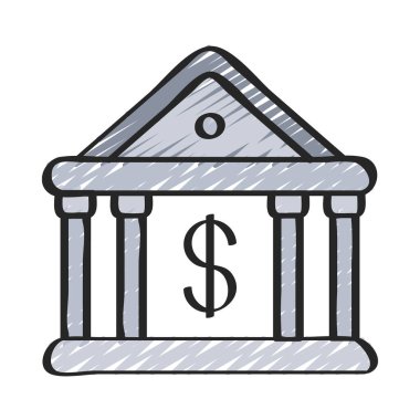 Bankacılık Servis simgesi, vektör illüstrasyonu  