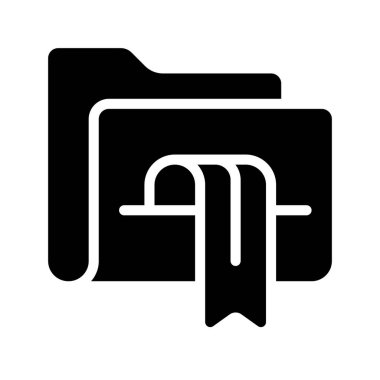 Yer İmleri Dizini simgesi, vektör illüstrasyonu 