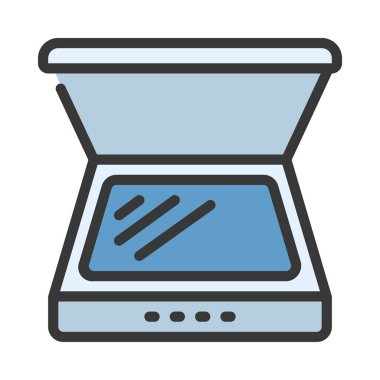 Tarayıcı düz simge, vektör illüstrasyonu 