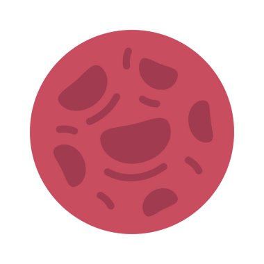 Krater Gezegeni Web simgesi vektör çizimi