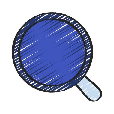 Büyütme cam simgesi vektör illüstrasyonu 