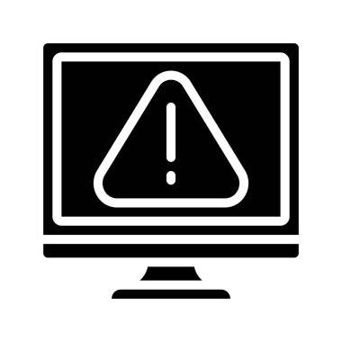 Bilgisayar Hatası simgesi, vektör illüstrasyonu 