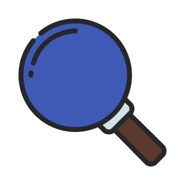 Büyütme cam simgesi vektör illüstrasyonu 