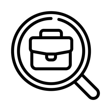 İş Arama Web simgesi vektör illüstrasyonuName