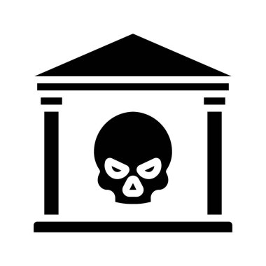 Bank Hacker simgesi, vektör illüstrasyonu 