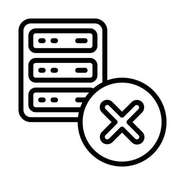 sunucu web simgesi vektör illüstrasyonu