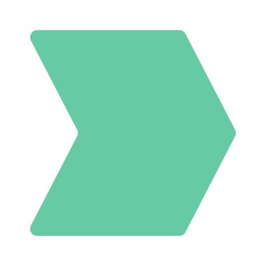 Beyaz arkaplanda ok Banner simgesinin vektör illüstrasyonu 