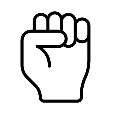 Yumruk Önü simgesi, vektör illüstrasyonu basit tasarım