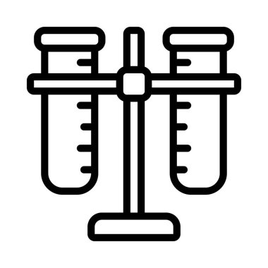 Test Tüpleri Holder simgesi, vektör illüstrasyonu 