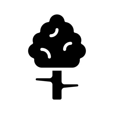 ağaç web simge vektör çizim