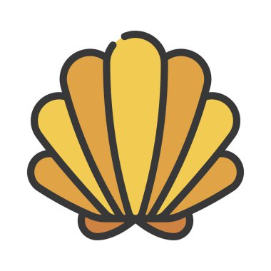 Deniz kabuğu simgesi, anahat stili