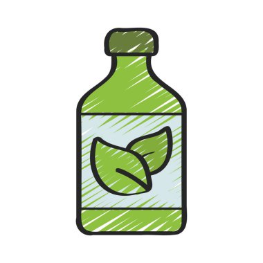 Vegan Düz simge iç, vektör illüstrasyonu 