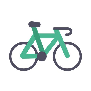 Yol Bisikleti Web simgesi vektör illüstrasyonu