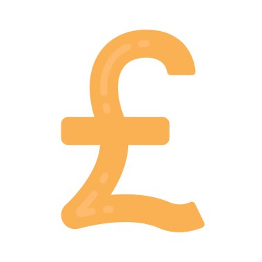 pound para birimi işaret vektörü çizimi