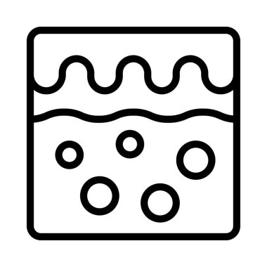 Çimen Arazi Web simgesi vektör illüstrasyonu