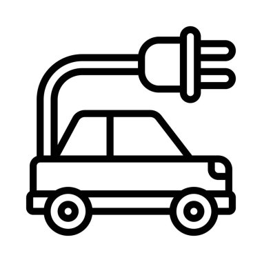 araba simgesi, vektör illüstrasyonu basit tasarım 