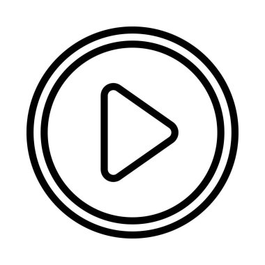 Sağ Ok Oynat Düğmesi simgesi, vektör illüstrasyonu  