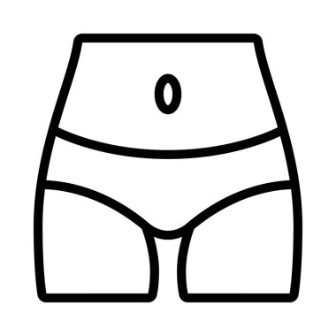 Dişi Apış Ağı simgesi düz tasarım, vektör illüstrasyonu