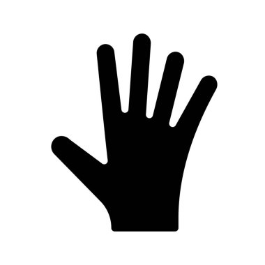 Elle Parmakları Aç simgesi, taslak biçimi