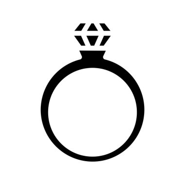 Alyans ikonu. Web için halka vektör simgesi ile basit illüstrasyon.