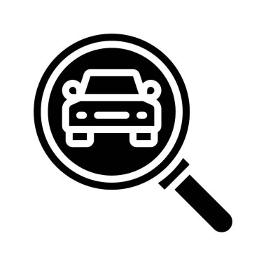 araba simgesi, vektör illüstrasyonu basit tasarım 