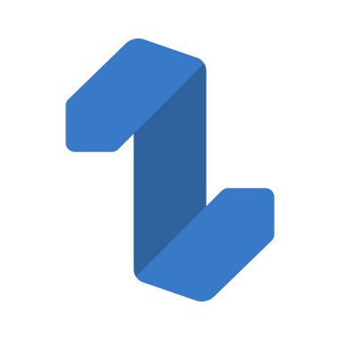 Okun Üzerinde Katlanmış Web simgesi vektör çizimi