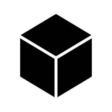 blok simgesi, vektör illüstrasyonu basit tasarım