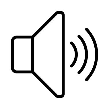 Sesi Yükselt düz simge, vektör illüstrasyonuName 