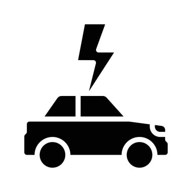 araba simgesi, vektör illüstrasyonu basit tasarım 