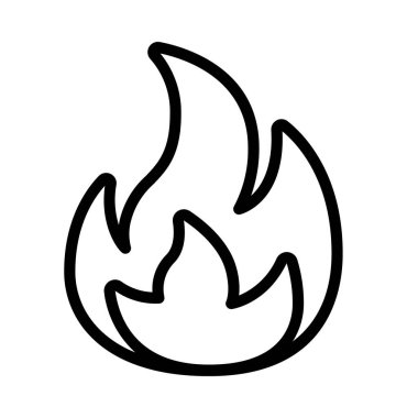 Fire Flame flat icon, vector illustration 