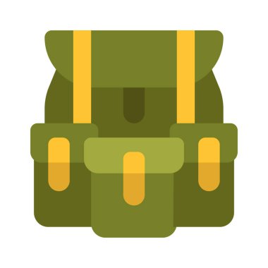 sırt çantası web simge vektör çizim