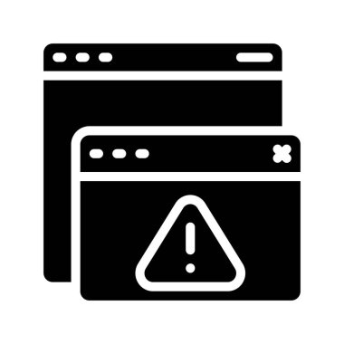 Web sitesi simgesi, vektör illüstrasyonu basit tasarım